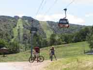 Mountain biking at Killington