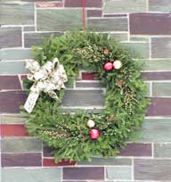 Christmas Wreath at Birch Ridge Inn