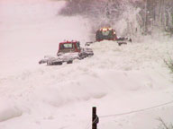 Snow cats on Bear Mountain, December 12, 2005