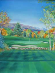 Green Mountain National, Hole Number 7.  A pastel by Kasia Karazim