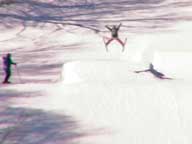 I'm Flying!  Practicing for the Freestyle Competition, Lower Wildfire Terrain Park, March 3, 2006, 1:30 PM