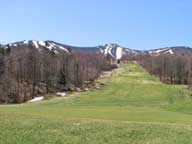 Killington and Superstar from Second Green at Killington Golf Course April 9, 2006, 12:15 PM