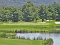 =The 11th green, the Quechee Club, Lakeland Course