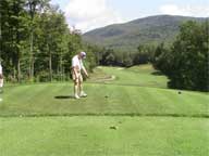 Pete Lunch on hole 16