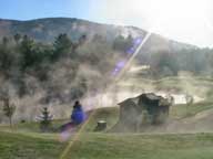 Fog rising from pond hole #2 at Green Mountain National 7:30AM, September 11, 2006