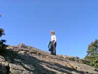 Mary during hike to Killington Peak