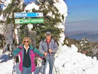 Bill and Mary hiking Killington