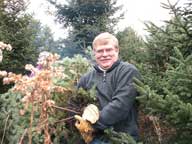 =Your truly with the prize! <br />The Christmas Tree for 2006