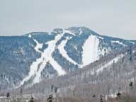 Killington Peak in a gray overcast