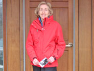 Mary in her new Killy ski jacket