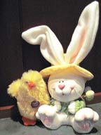 The Easter Bunny and his chick