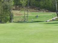 Approach to the 9th Green on Green Mountain National Golf Course