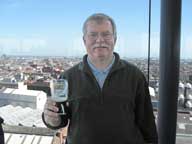 Raising a glass of Guinness in Dublin, Ireland,  at the Guinness Storehouse