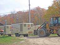 Ingersoll Rand IQ HP1600 Air Compressor being delivered for snowmaking system at Killington.