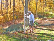 Putting out the Snowstake for the 2007-08 Winter Season.