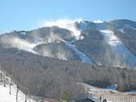 =Snowmaking underway on Skye Peak at Killington