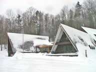 Birch Ridge Inn under a blanket of white.