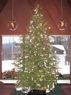 The final day for the 2007/2008 Christmas Tree at the Birch Ridge Inn, Killington.