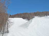 Bear Claw being prepared for the Chevrolet US Snowboarding Grand Prix to be held at Killington March 15 and 16.