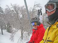 Mary and our friend Walt on the Canyon Quad