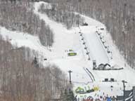 Bear Mountain venue set up for the Chevy U.S. Snowboarding Grand Prix