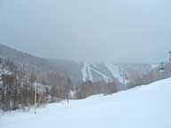 Killington Peak covered by storm clouds