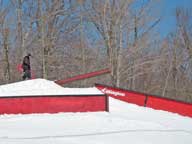 Large elevated pipe in the new Highline Terrain Park