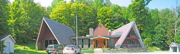 Fall colors starting to appear at the Birch Ridge Inn at Killington