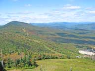 =Fall colors light up Snowdon, Rams Head, and Pico Peak as seen  from Upper Ovation at Killington