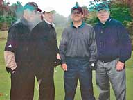 Bill with his group at the KMS golf tournament on Friday