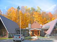 Fall colors frame the Birch Ridge Inn at Killington