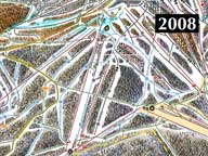 2008 Ski Map with Snow Shed Crossover clearly marked