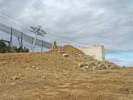 The new lift terminal area at the top of Sky Peak, sans lift.