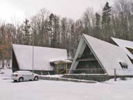 Birch Ridge Inn at Killington  Snow covered for first time this season.