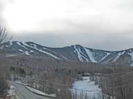 Advancing storm clouds cover Killington Peak