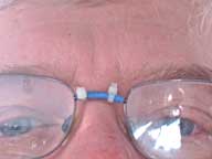 Temporary eyeglass repair....very temporary.