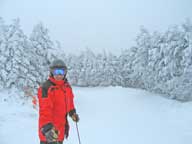 Dean at entrance to Summit Glades at Pico