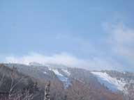 Killington cloud forming.  A local weather phenomenon.