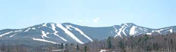 The mountains of Killington under a beautiful sunny sky on Saturday March 28, 2009