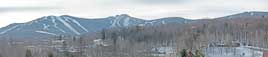 Storm clouds filtering into Killington Sunday afternoon. The Birch Ridge Inn is in the lower right corner of the frame.