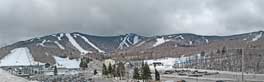 Clouds linger over Killington. Cold air and snow flurries overtake the mountain.