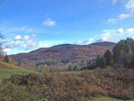 Twig season on the way.  From Hole 2 at Green Mountain National Golf Course.
