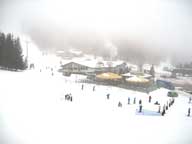 The Umbrella Bars at K1 light up the fog at Killington