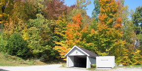 Top of Carriage-way bathed in color.