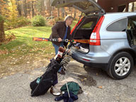 Ski's in the car and ready to go.