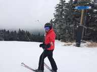 Mary at Killington Peak on Great Northern