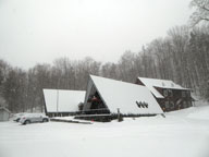 Snow once again coverning the Birch Ridge Inn